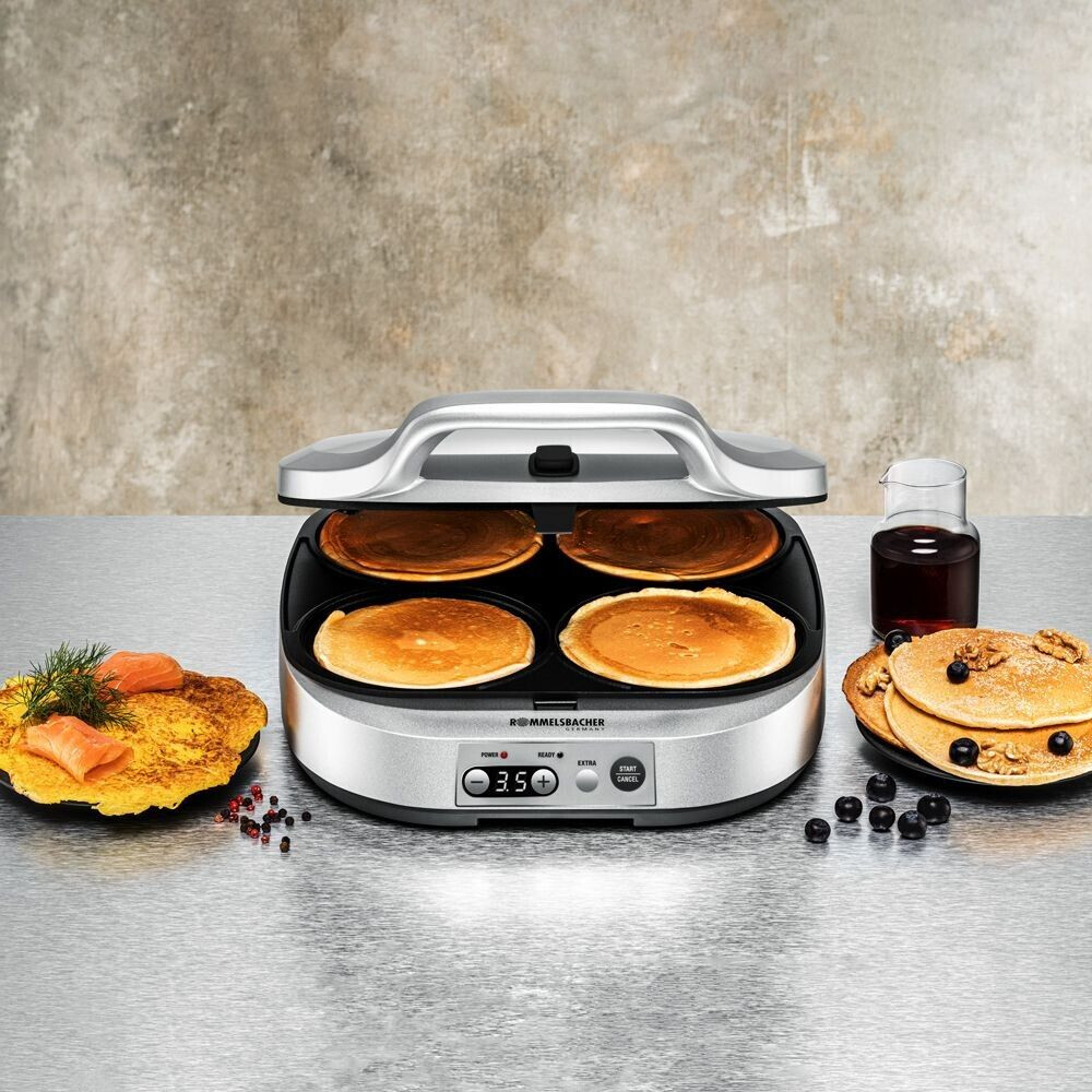 پنکیک‌ ساز روملزباخر آلمان مدل Rommelsbacher Pancake Maker PC 1800 - مناسب برای پخت پنکیک و همبرگر